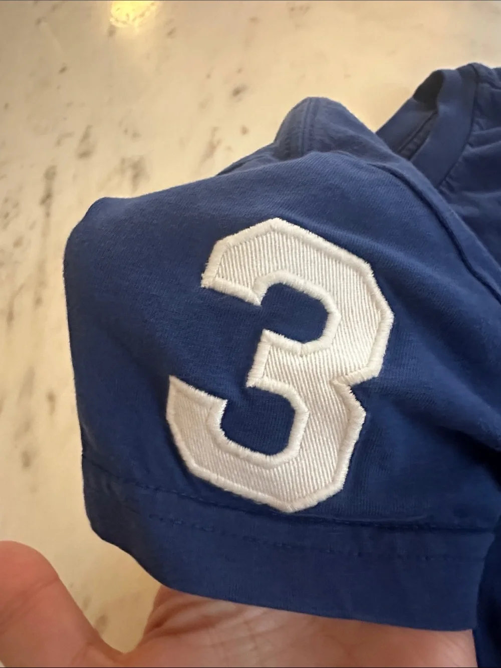 Ralph Lauren Blue Short-Sleeve Polo Logo Tee